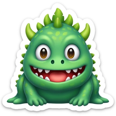 Create a monster emoji sticker