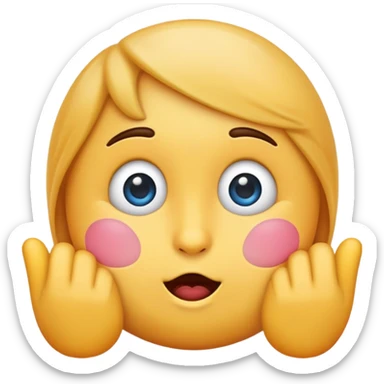 Un emoji gêné ou gênant  sticker