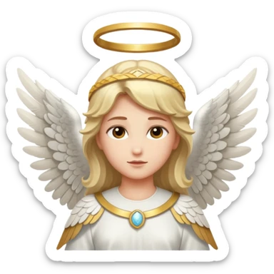 Biblical angel sticker