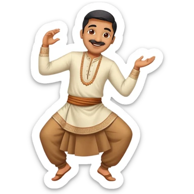 An Indian dad dancing  sticker