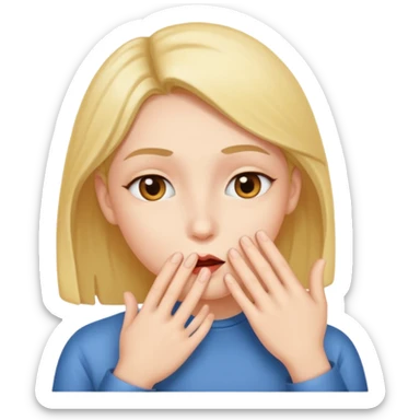 🫂+🤫 sticker