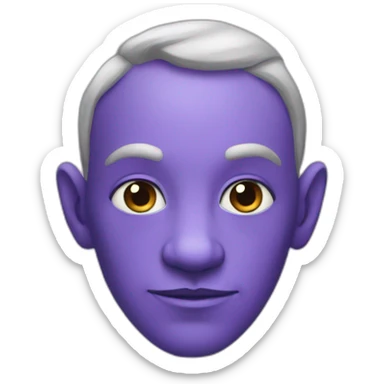 purple-skinned pointy-eared gentle giant sticker