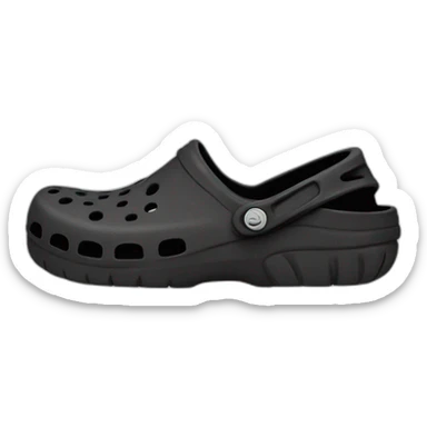 crocs noir sticker