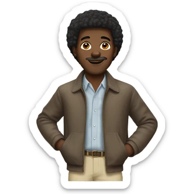 Black man in the 60s sticker