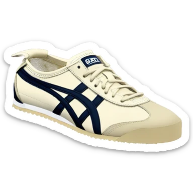 onitsuka tiger mexico 66 beige peacoat sneaker  sticker