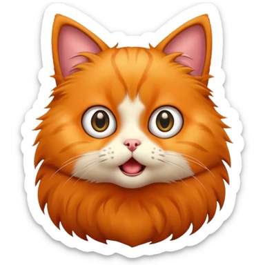 Un chat choqué sur réaction  sticker