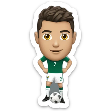 Cristiano Ronaldo met une reprise de volée  sticker