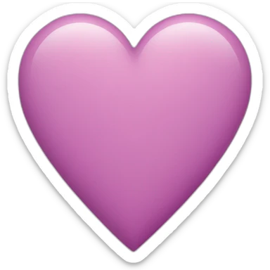 Coeur mauve et rose sticker