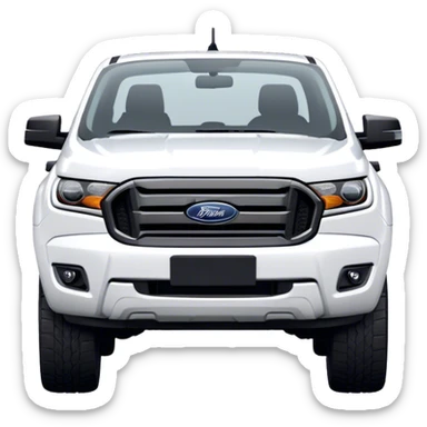 Ford Ranger - Ford (Model Year: 2024) (Iconic colour: White) sticker