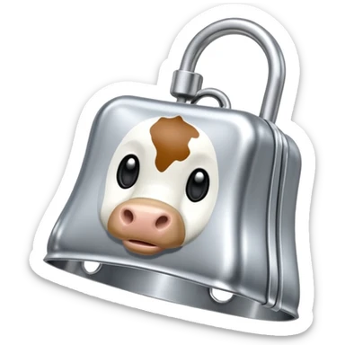 cow bell collar sticker