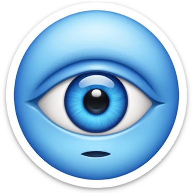 insane blue eyes  sticker