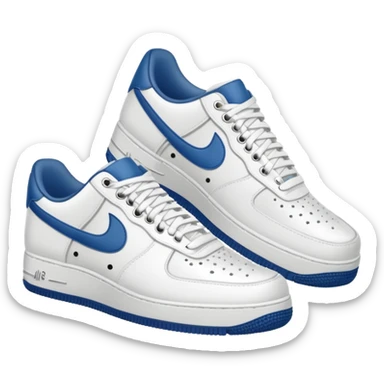 make a genmoji for a pair of white air force shoes sticker