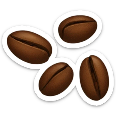 Coffee bean  sticker
