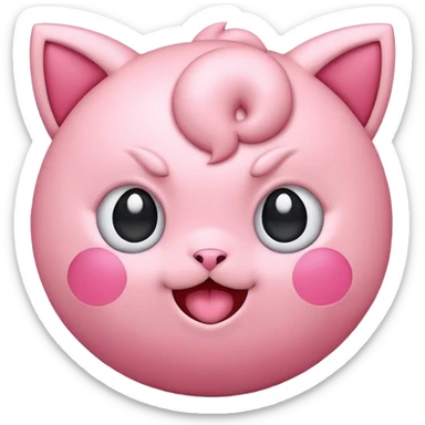 Jigglypuff emoji sticker