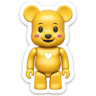joy emoji bearbrick sticker