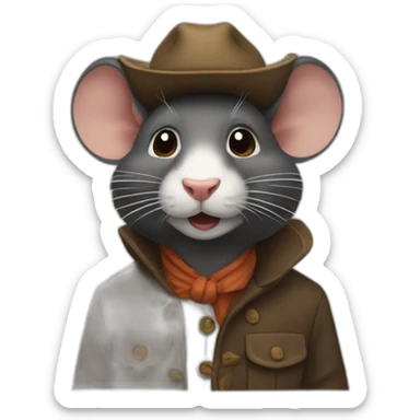 Raton laveur sticker