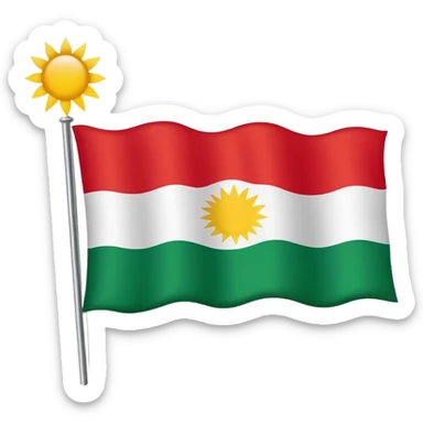 Kurdistan Flag  sticker