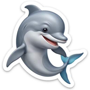 laughing dolphin sticker