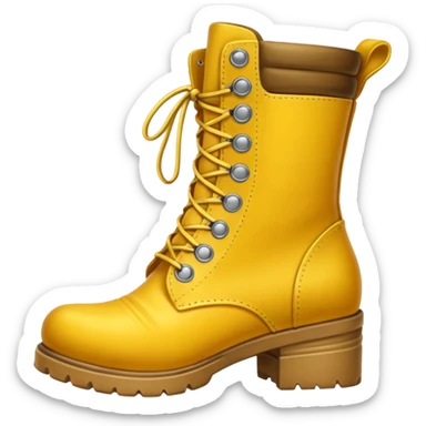 constructor yellow boots sticker
