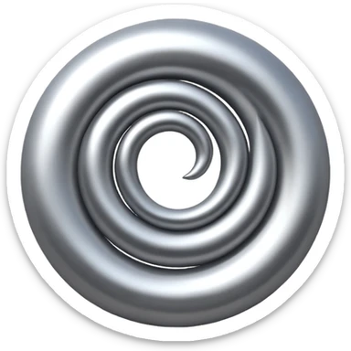 A simple spiral logo sticker