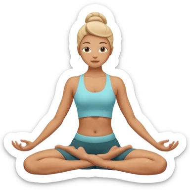 yoga sticker