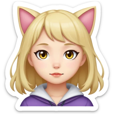 mari omori catgirl sticker