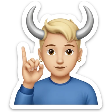 main signe hard rock mais avec juste l'annulaire plié sticker