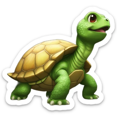 Awesome turtle dragon ball sticker