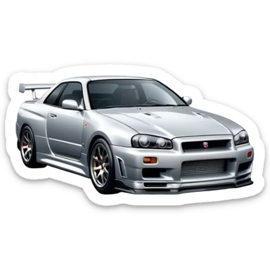 car Nissan Skyline GT-R R34 1999  sticker