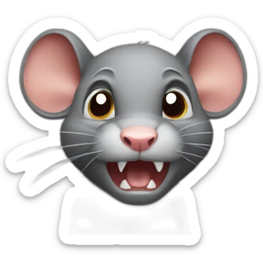 angry rat emoji sticker