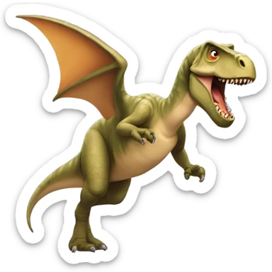 Dinosaurio volando sticker