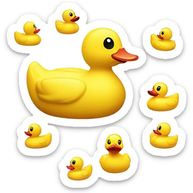 Rubber duckies sticker