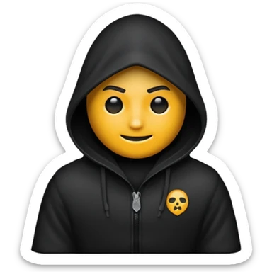 preciso de um emoji de capuz de sequestro sticker
