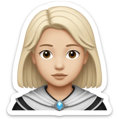 Aasimar dnd(humanoides de linaje celestial, a menudo descendientes de humanos y seres celestiales, que poseen rasgos físicos sutiles o notables de su herencia angelical, como cabello plateado o dorado, ojos sin pupilas, piel brillante, o incluso alas vestigiales) estilo blanco y negro dibujo sticker