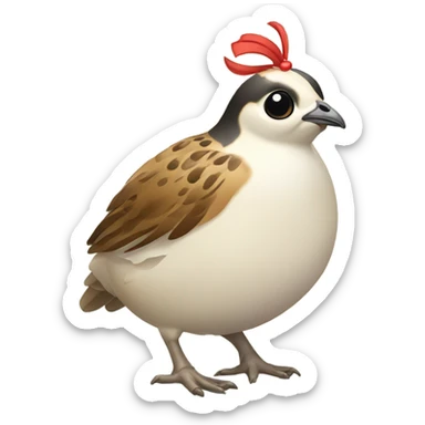 Quail in ja sticker