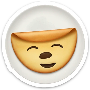 Dosa in a plate sticker