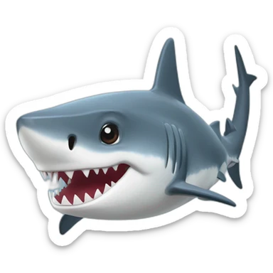 CHAT SUR UN REQUIN sticker