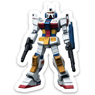 The rx-78-2 gundam sticker