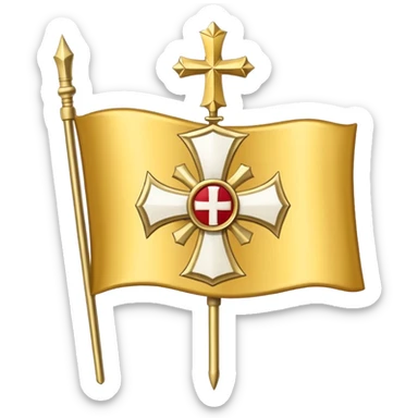 templar x gods of olympus x staff badge flag sticker
