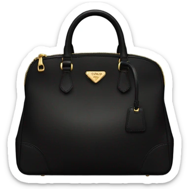 Black Prada bag sticker