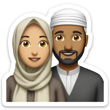 Muslim Couple  sticker