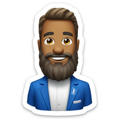 Bud light with beard sticker