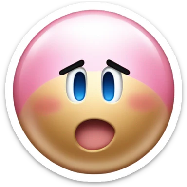 Metal Kirby ball  sticker