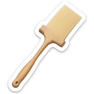 squeegee with long wooden handle sticker