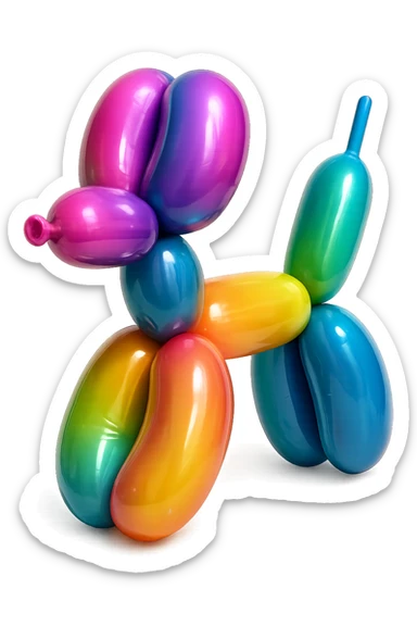 Toy black silhouette sticker