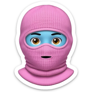 Ice-Pink Balaclava sticker