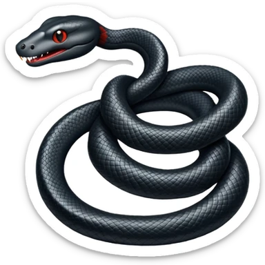 Black snake  sticker