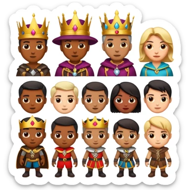 Characters based off of Kingshot the mobile game. sticker