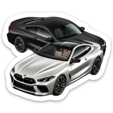 bmw m8 black  sticker