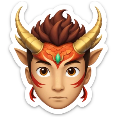 Dai (dragon quest) forehead dragon symbol sticker